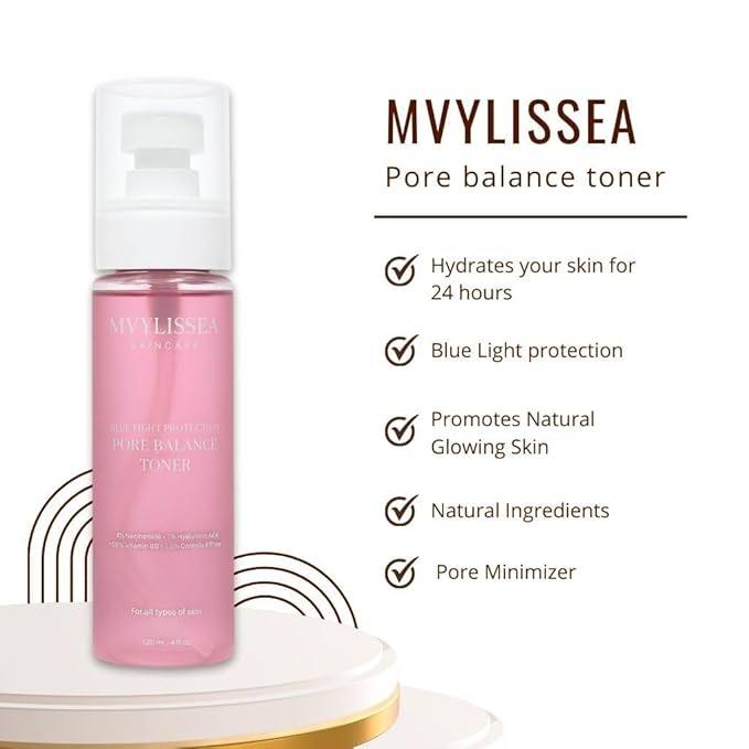 Pore-balance toner with niacinamide hyaluronic acid and panthenol