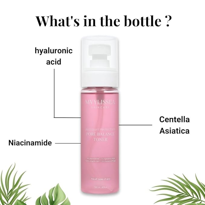 Pore-balance toner with niacinamide hyaluronic acid and panthenol