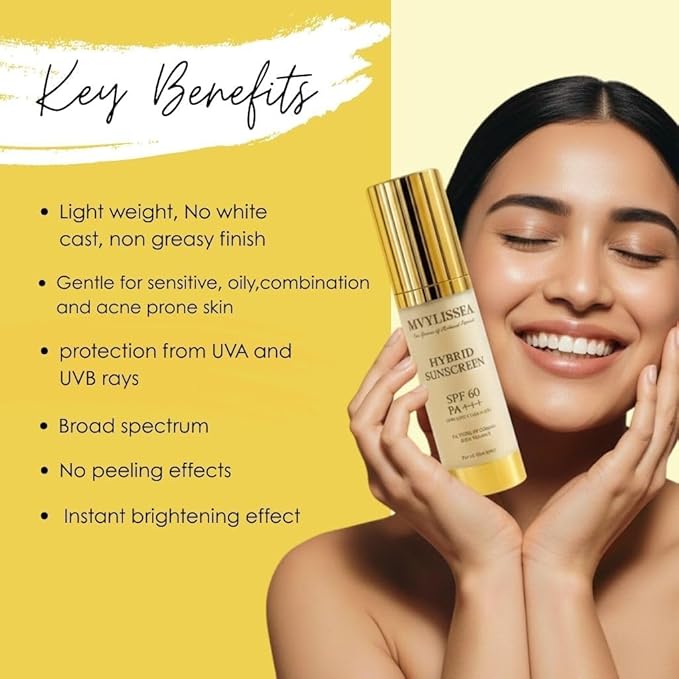 Hybrid Sunscreen SPF 60 PA+++Broad-Spectrum