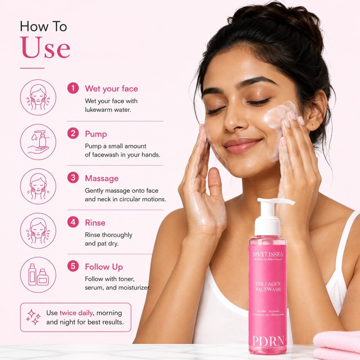 Collagen Facewash (PDRN +Collagen+Niacinamide)