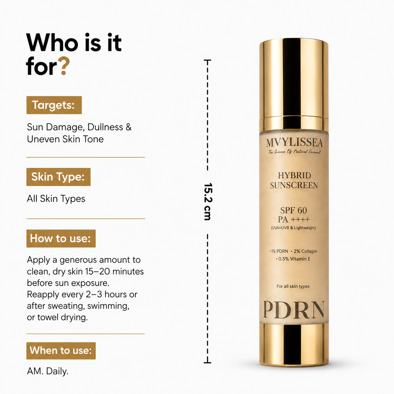 Hybrid Sunscreen SPF 60 PA+++Broad-Spectrum