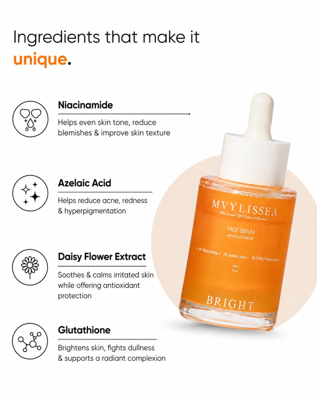 Brightening Face Serum with Glutathione